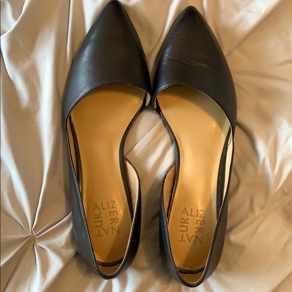 Black slip on shoes